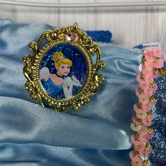 Disney Cinderella Dress Up Play Size 4 - 6X Blue - Picture 5 of 6